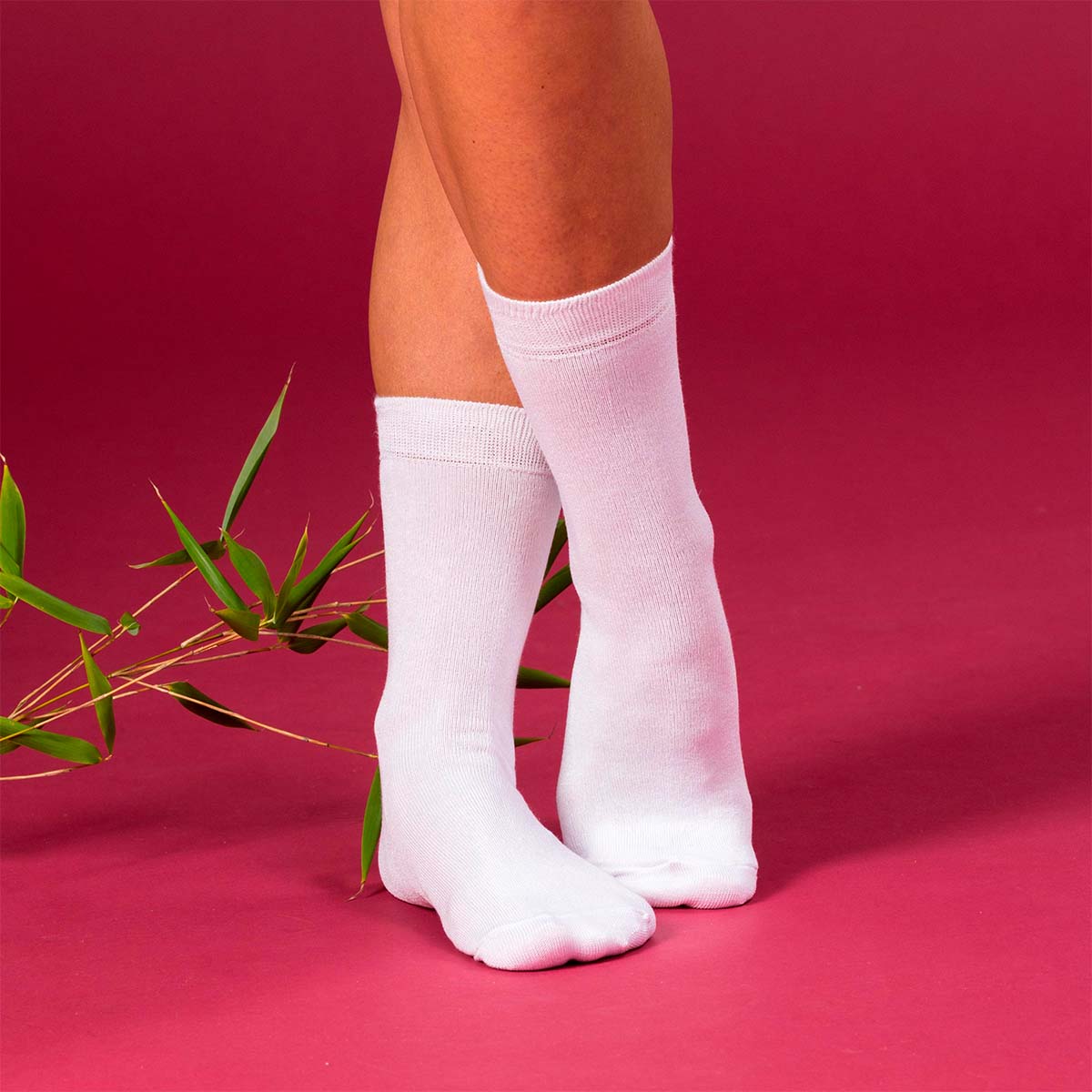 Trofé 2-pak strømper, hvid - 02400 - 1000 - White