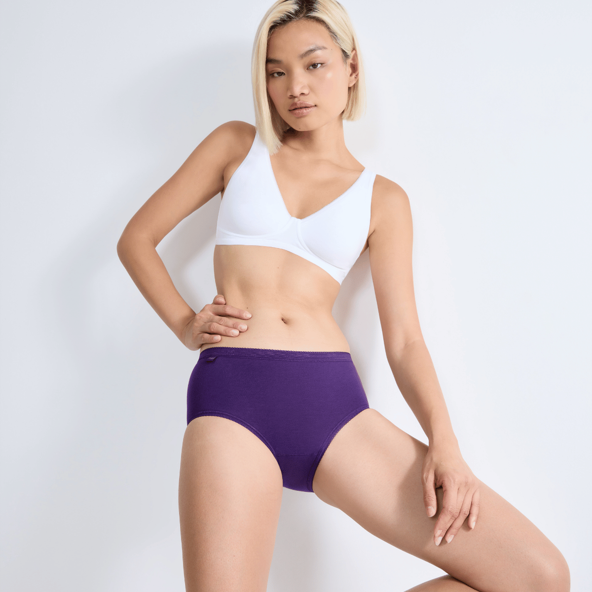 Sloggi Basic+ 3-pak midi trusse, multi - 10107163 - V018 - Multiple Colours