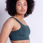 Girlfriend Collective Tommy Square Neck - Moss - 1016-MOSS