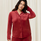 Triumph Mix & Match Velour Boyfriend - Mannish Red - 10213389-1692