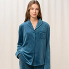 Triumph Mix & Match Velour Boyfriend - Smoky Blue - 10213389-1692