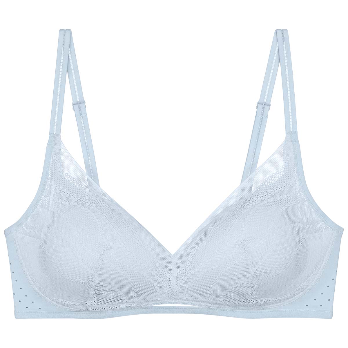 Triumph Breathe And Lift Smart push-up BH, lyseblå - 10226602 - 3654 - Light Blue