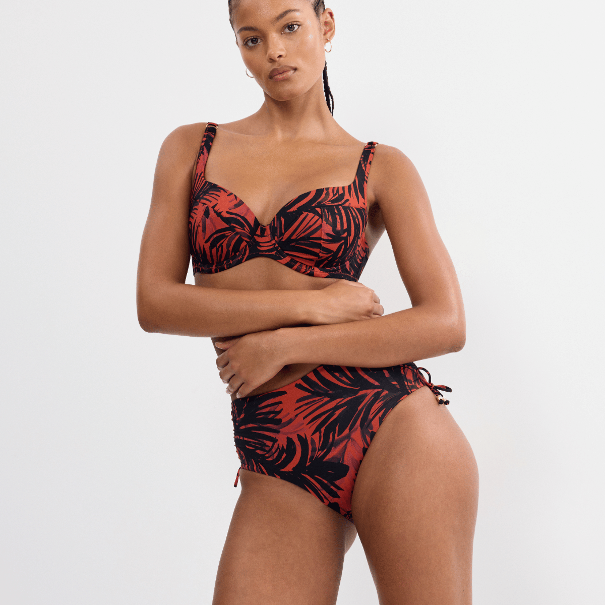 Triumph Summer Palm WP bikini top med bøjle, orange - 10226614 - M004 - Brown