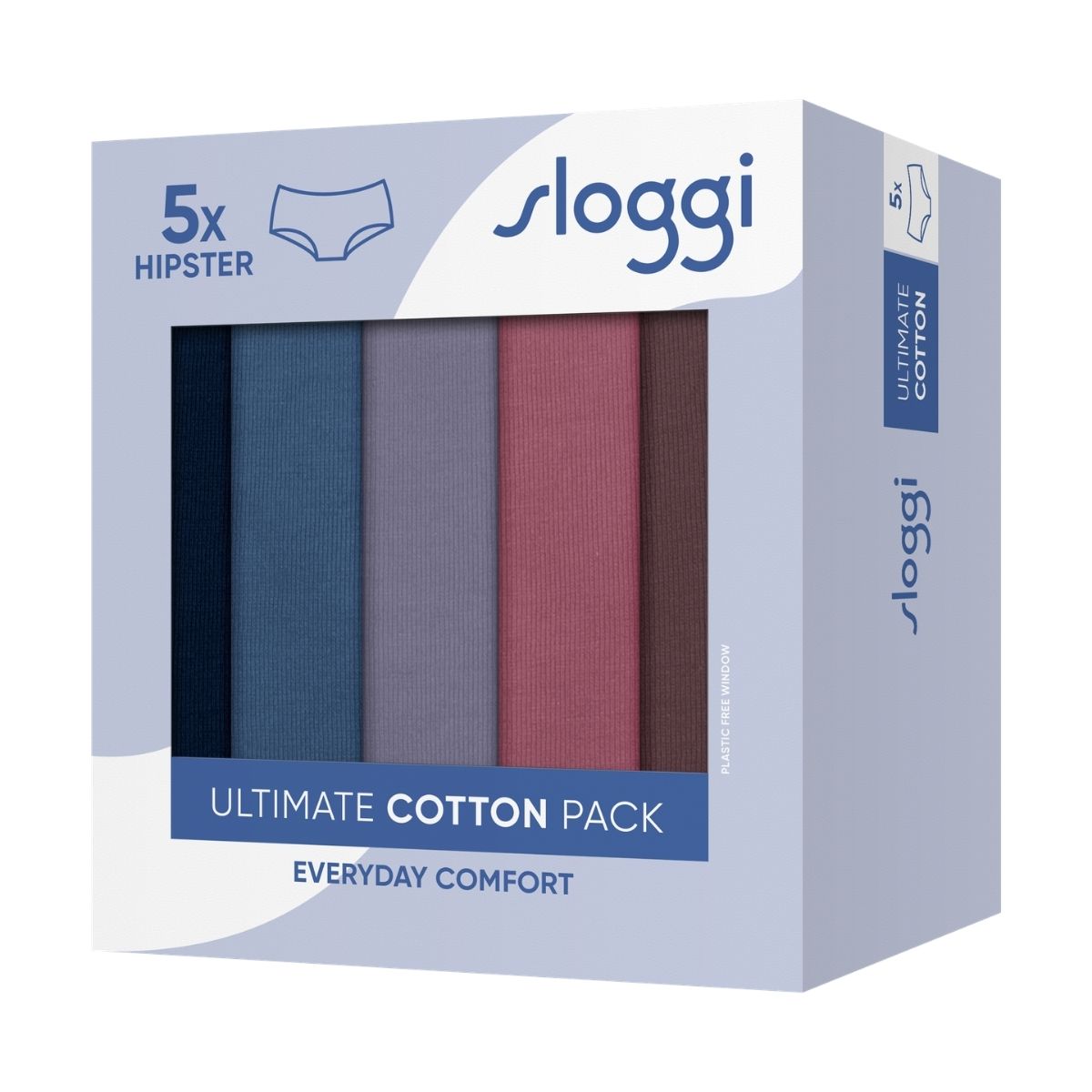 Sloggi Ultimate Light 5-pak hipster trusse, multi - 10232037 - M023 - Multi