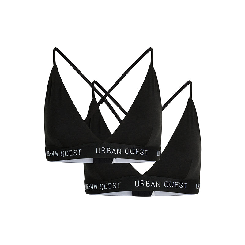 Urban Quest 2-Pack Bamboo Triangle - Black - 1140-9000