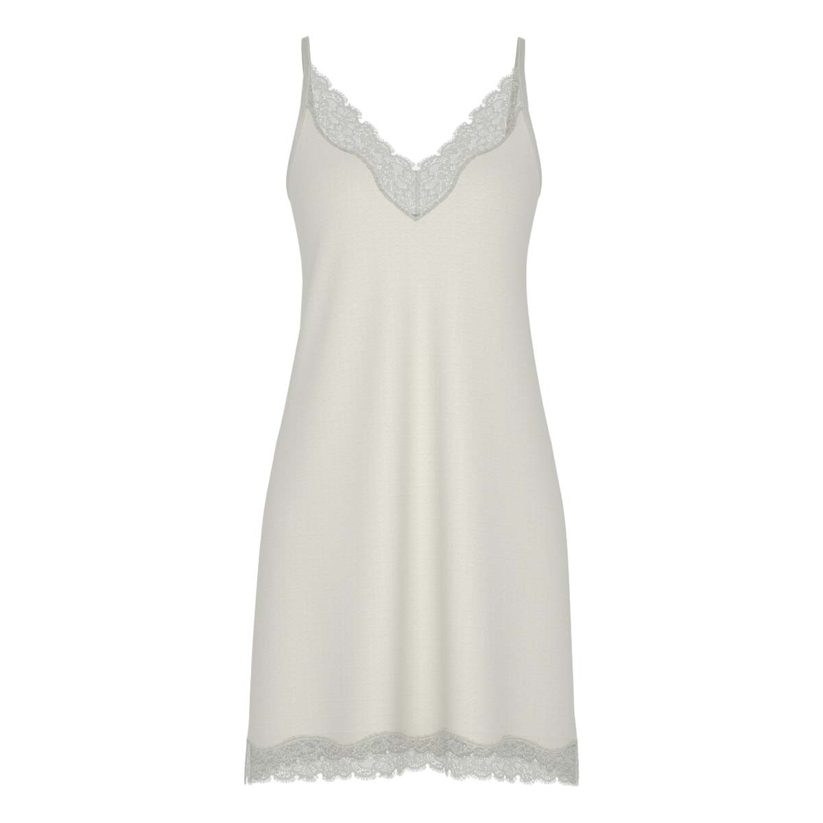 Mey Pure Shine Lace natkjole, creme - 1230178 - 5 - Champagner