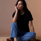 Norvig Ladies O-Neck - Black - 1550-SORT