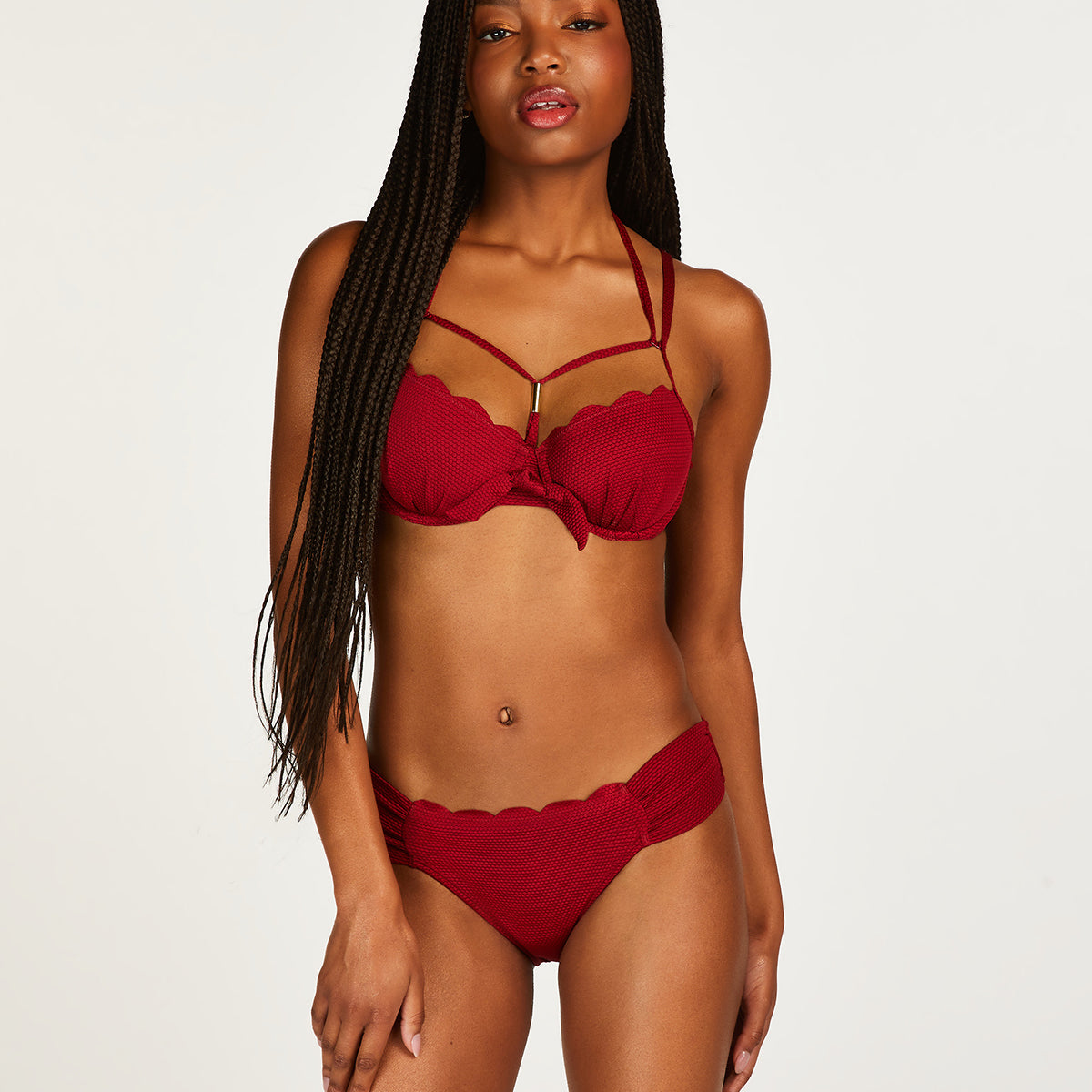 Hunkemöller Scallop Rio - Rhubarb - 200922-RHUBARB