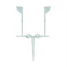 Hunkemöller Fiji Rib Triangle - Eggshell Blue - 205619-EGGSHELL BLUE