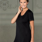 Lady Avenue Silk Jersey - Black - 23-50416-02