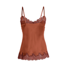 Lady Avenue Pure Silk Camisole - Terracotta - 29-10600-357