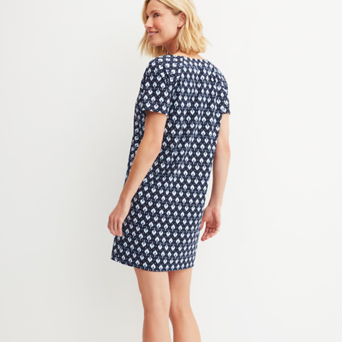 Calida Daylight Dreams natkjole, blå - 38351 - 488 - Peacoat Blue