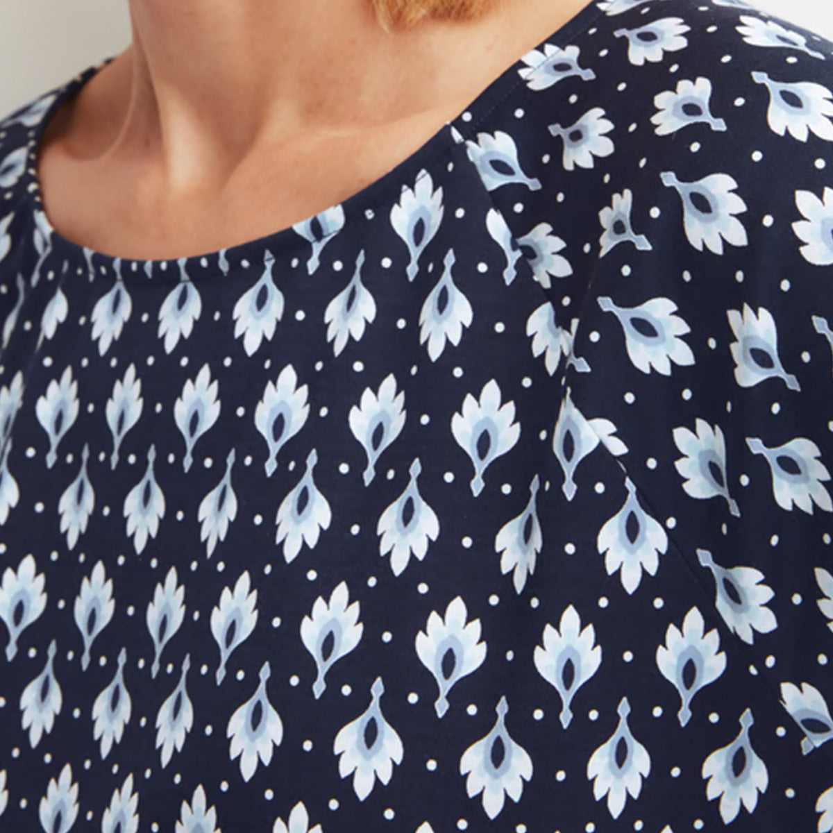 Calida Daylight Dreams natkjole, blå - 38351 - 488 - Peacoat Blue