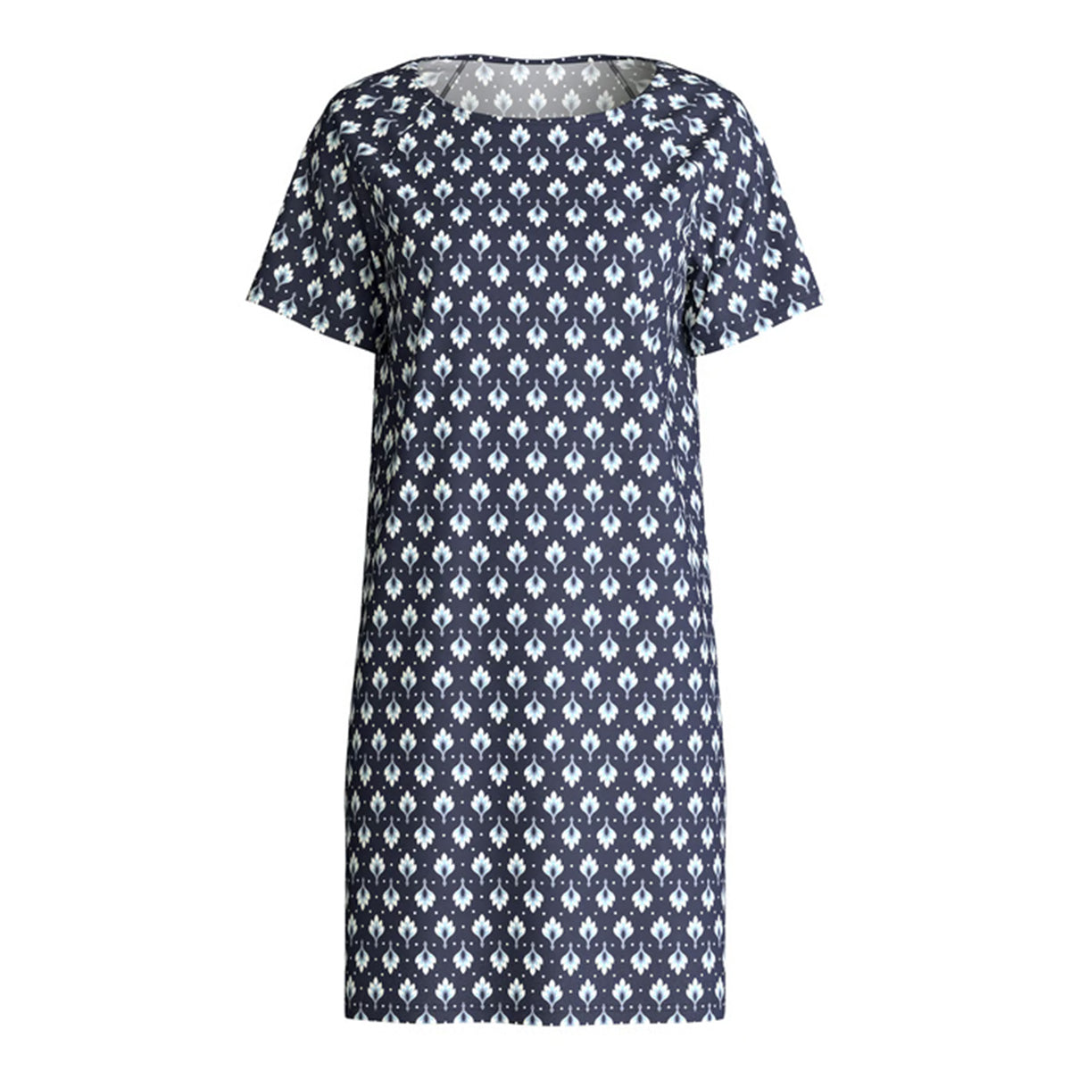 Calida Daylight Dreams natkjole, blå - 38351 - 488 - Peacoat Blue