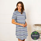 Lady Avenue Bamboo - Graphite Stripe - 75-1280-1035