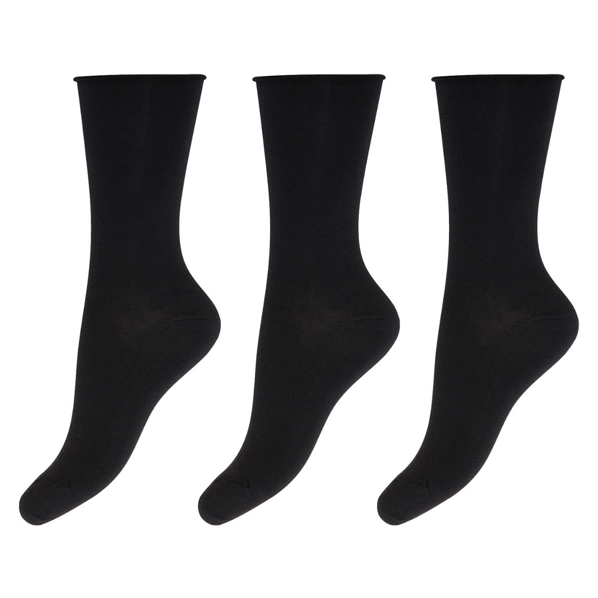Decoy 3-pak ankelstrømper, sort - 9-20232-74 - 1100 - Black