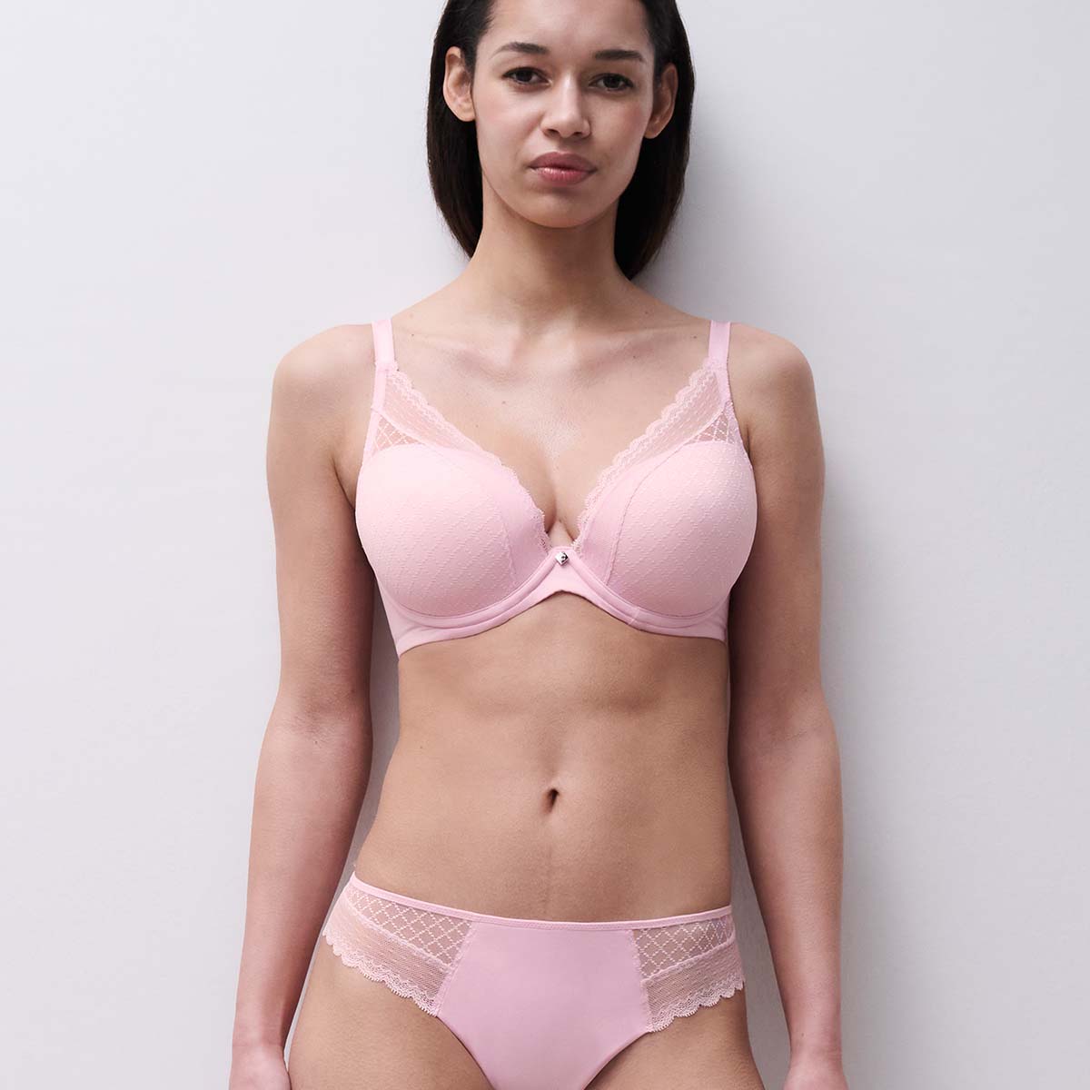 Chantelle EasyFeel Norah Chic plunge BH, lyserød - C16MNA - 083 - Candy Pink