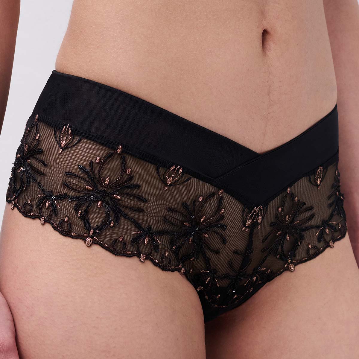 Chantelle Champs Elysees hipster trusse, sort - C26040 - E17 - Dazzling Black