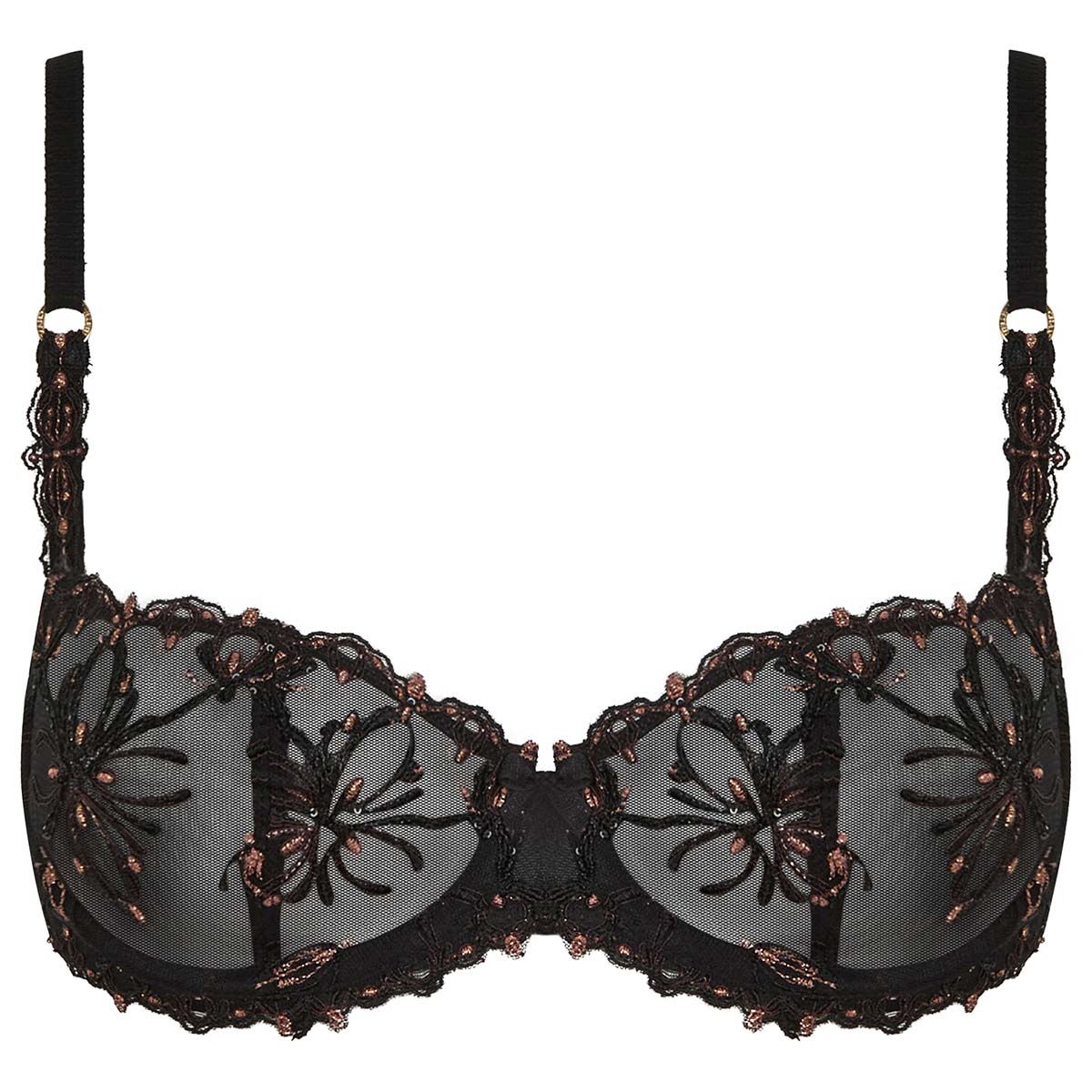 Chantelle Champs Elysees balconette BH, sort - C26050 - E17 - Dazzling Black