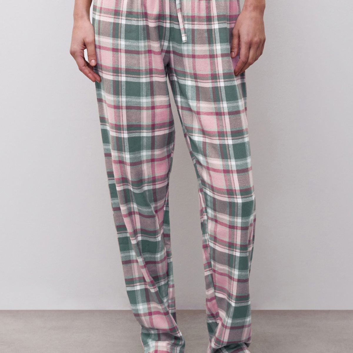 Femilet Heat natbukser, grøn - FN3880 - F09 - Blue Surf Checks
