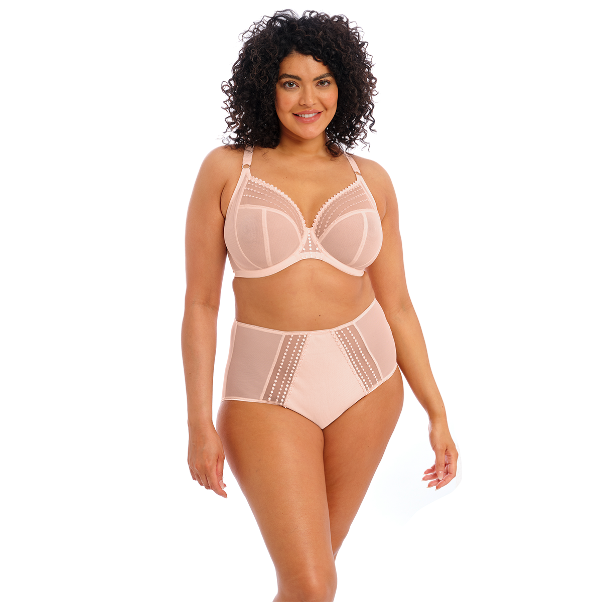 Elomi Matilda plunge BH, lyserød - EL8900 - PLH - Pearl Blush