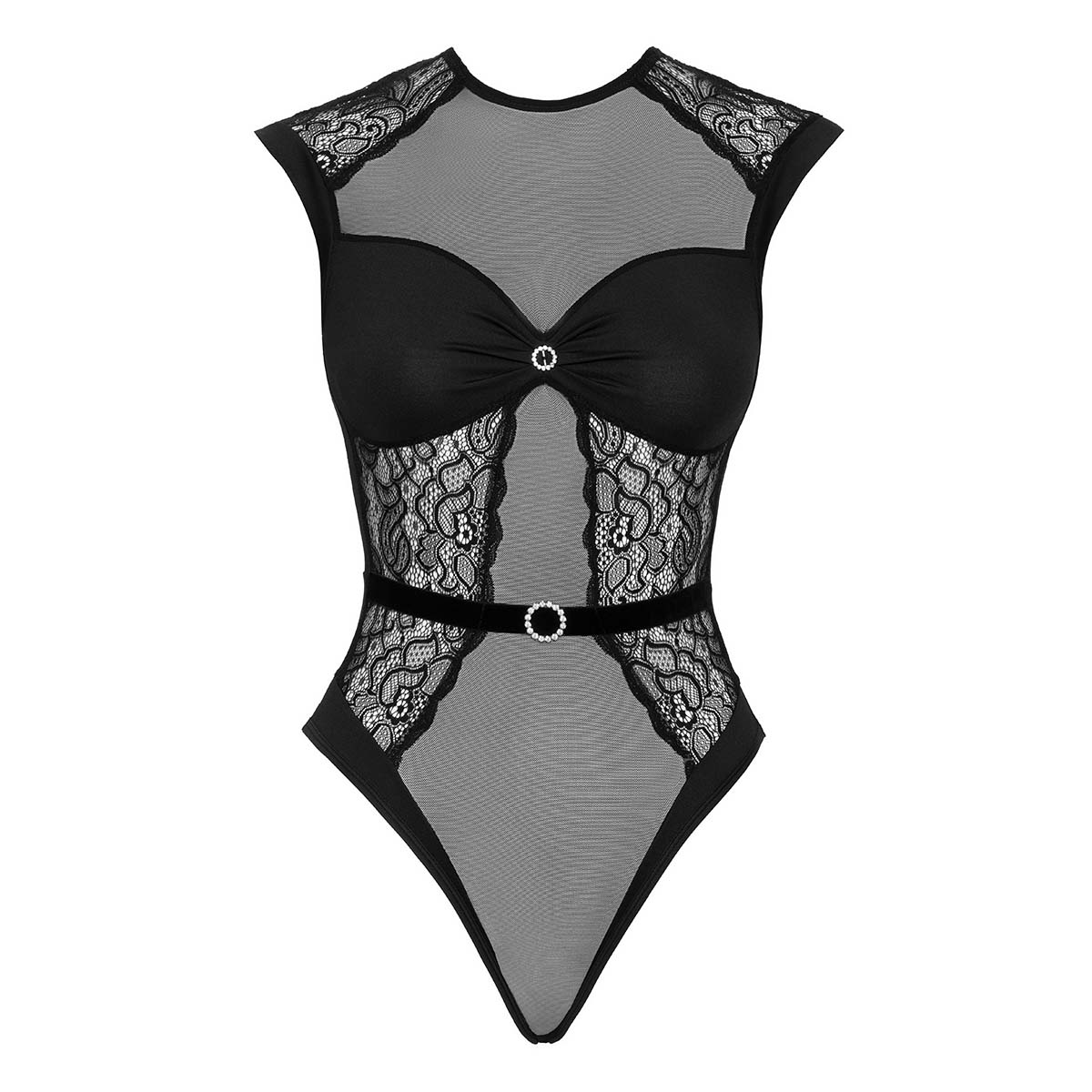 Obsessive bodystocking, sort - 2645025 - BLACK - Black