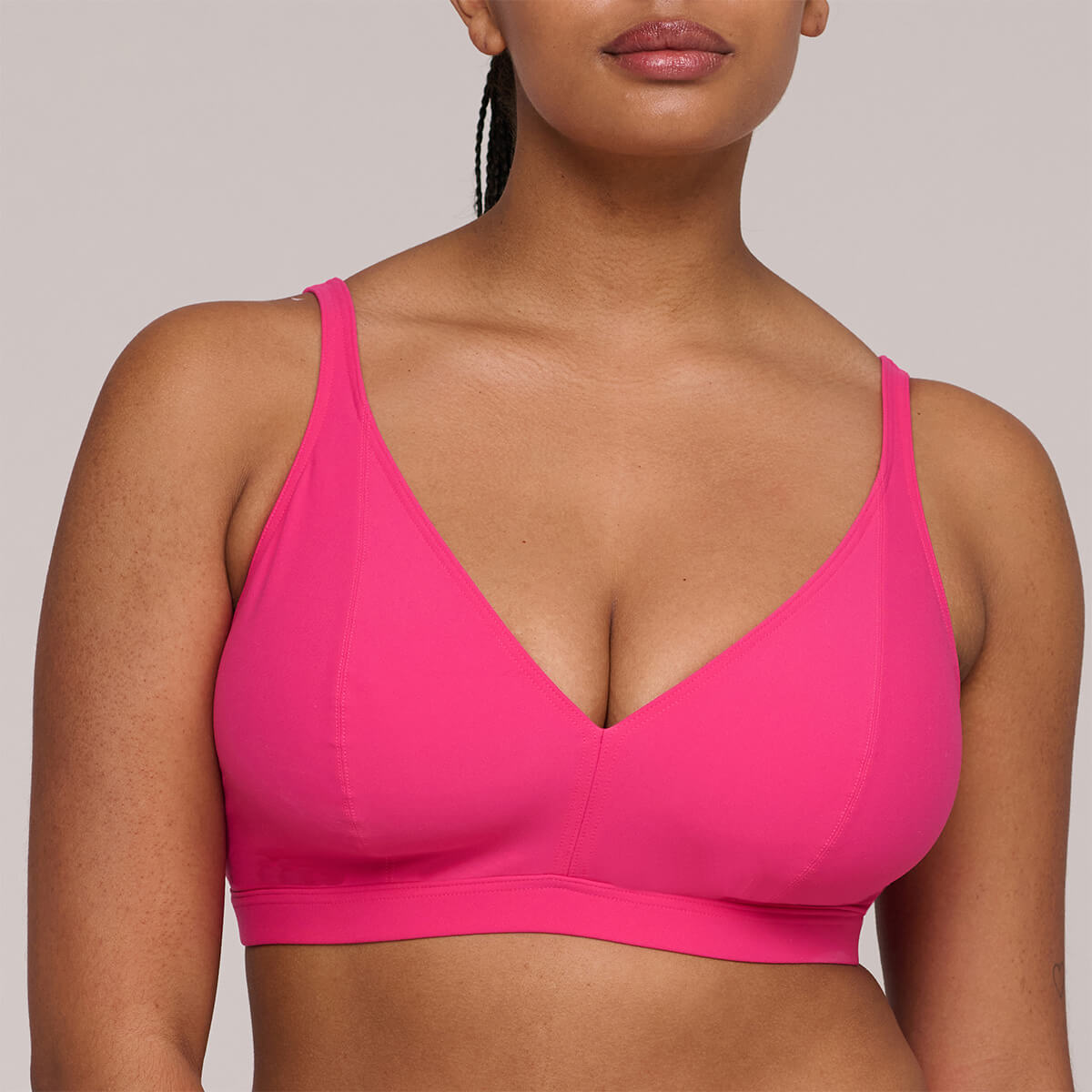 PrimaDonna Aswan bikini top uden bøjle, pink - 4012415 - DRF - Dragon Fruit