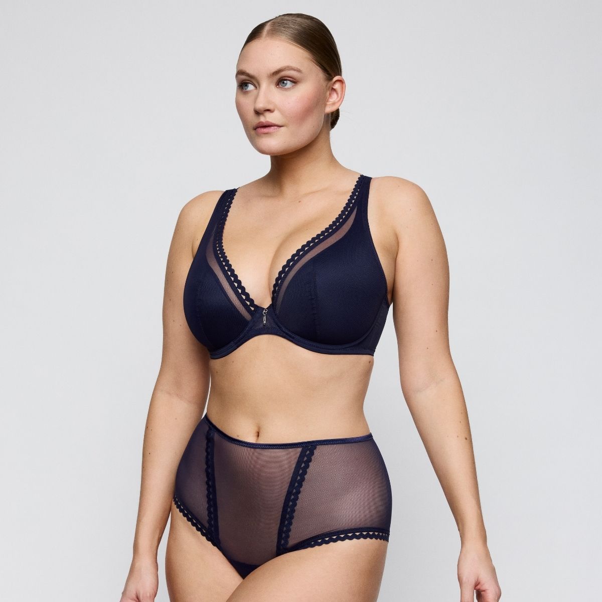 PrimaDonna Twist Wowgirl plunge BH, blå - 0142604 - EVB - Evening Blue