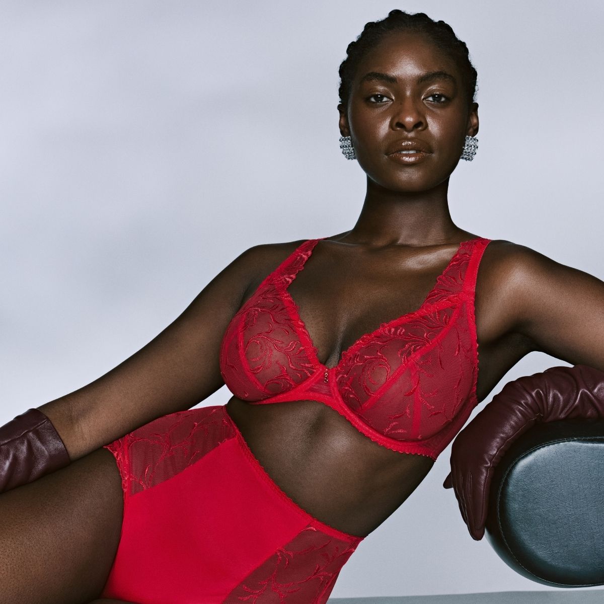 PrimaDonna Solisse plunge BH, rød - 0163644 - TRR - True Red