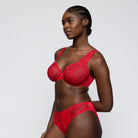 PrimaDonna Solisse plunge BH, rød - 0163644 - TRR - True Red