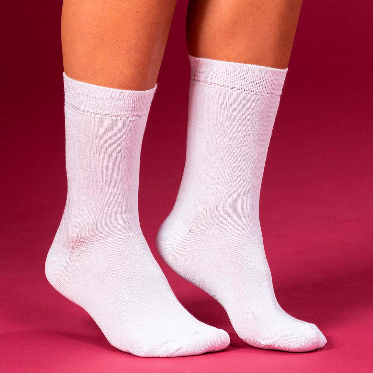 Trofé 2-pak strømper, hvid - 02400 - 1000 - White