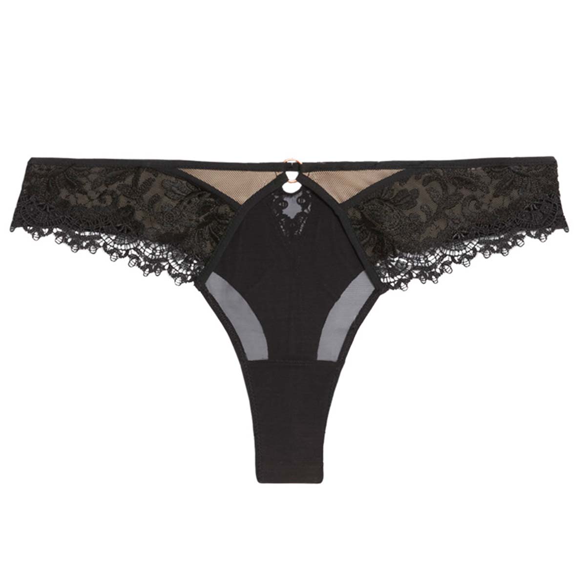 Simone Pérèle Fantasme tanga trusse, sort - 1I3710 - 024 - Light Tattoo