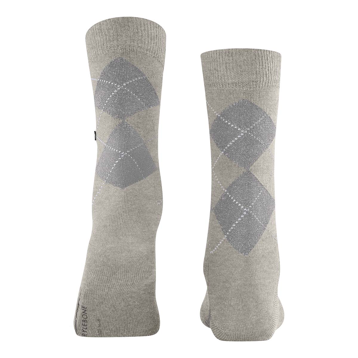 Burlington Marylebone Glitter ankelstrømper, grå - 22182 - 3771 - Light Grey