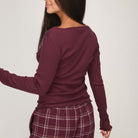 Hunkemöller top, bordeaux - 307109 - Tawny Port - Tawny Port