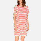 CCDK Bea natkjole, rød - 60330 - 3029 - Bittersweet Stripe