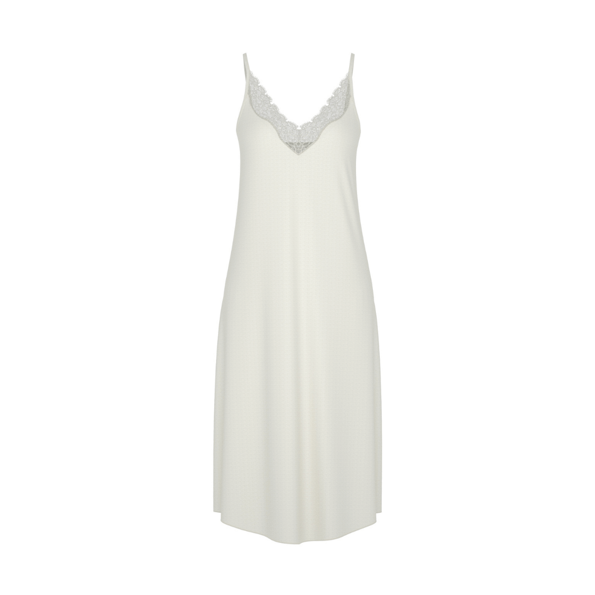 Mey Pure Shine Lace natkjole, hvid - 1230177 - 5 - Champagner