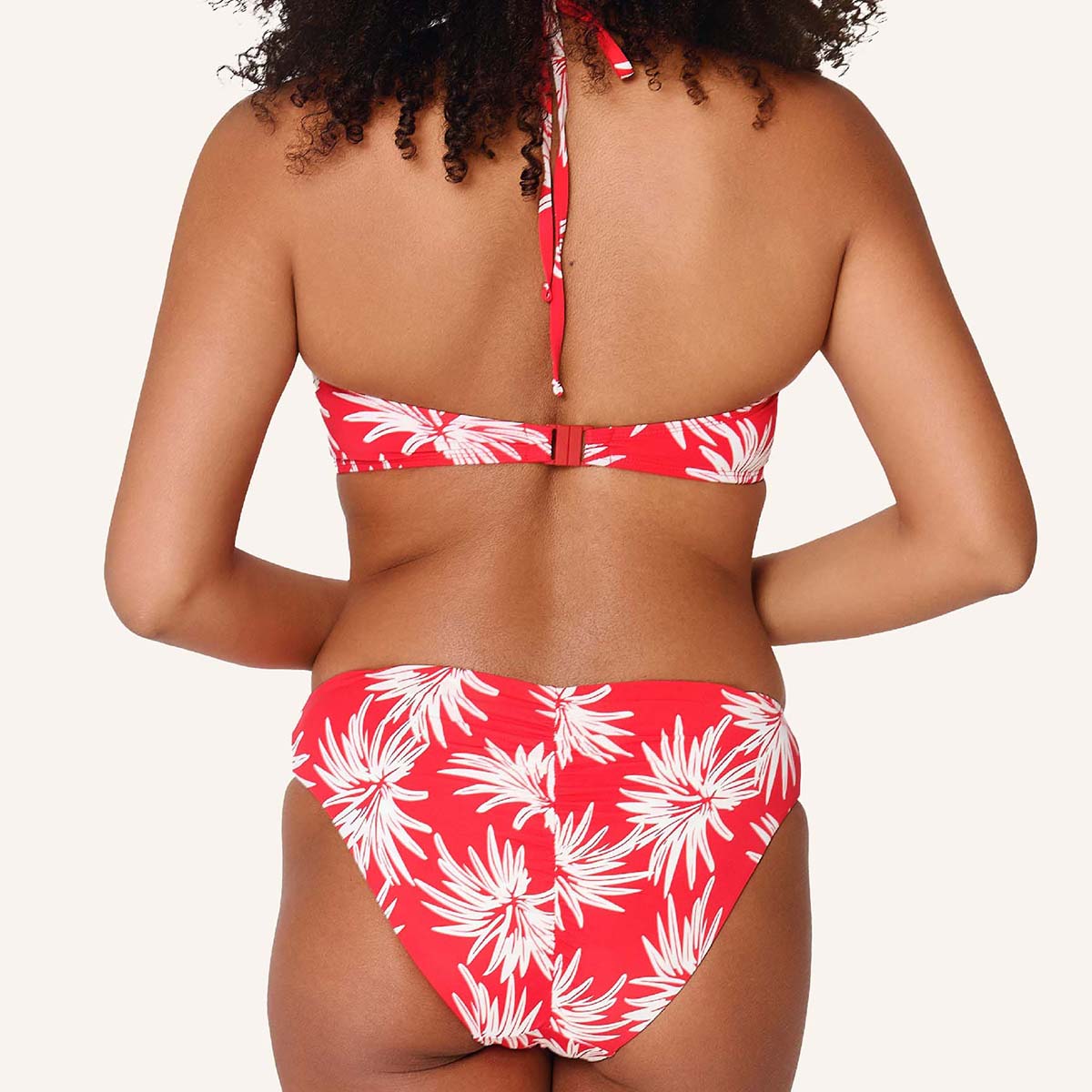 LingaDore Fresh Flowers tai bikinitrusse, rød - 8203B-2 - 343 - Leaf Stripe