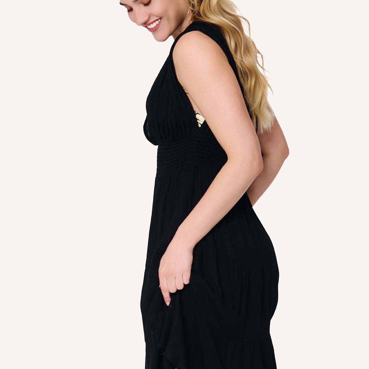 LingaDore Summer Breezes strandkjole, sort - 8224 - 02 - Black