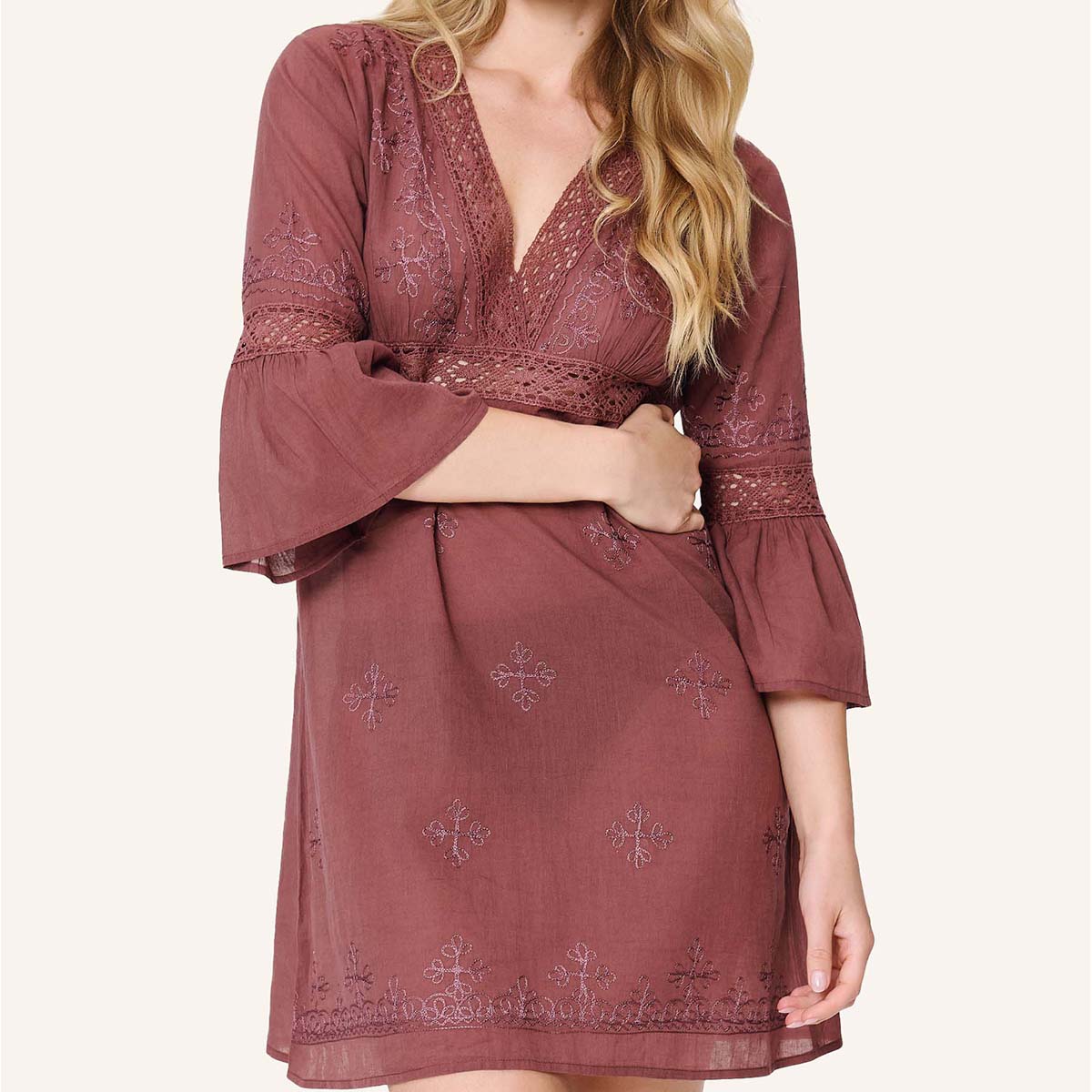 LingaDore Cool & Breezy strandkjole, rød - 8236 - 260 - Sable