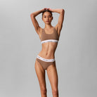 Calvin Klein Icon bralette top, brun - LV00QF8493 - QPS - Soft Mocha