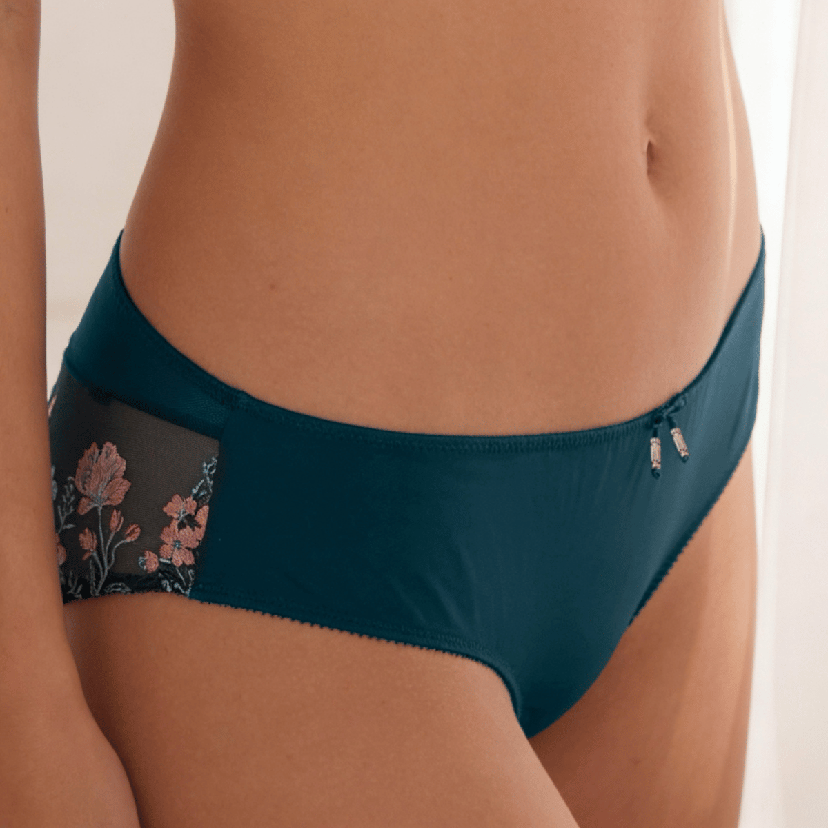 Lascana Maria tanga trusse, grøn - BH-159-TG - petrol-rose - Petrol-rose