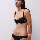 Chantelle Champs Elysees balconette BH, sort - C26050 - E17 - Dazzling Black