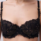 Chantelle Champs Elysees balconette BH, sort - C26050 - E17 - Dazzling Black