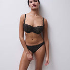 Chantelle Champs Elysees balconette BH, sort - C26050 - E17 - Dazzling Black