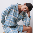 Femilet Heat - Blue Check Print - FN3840-02M