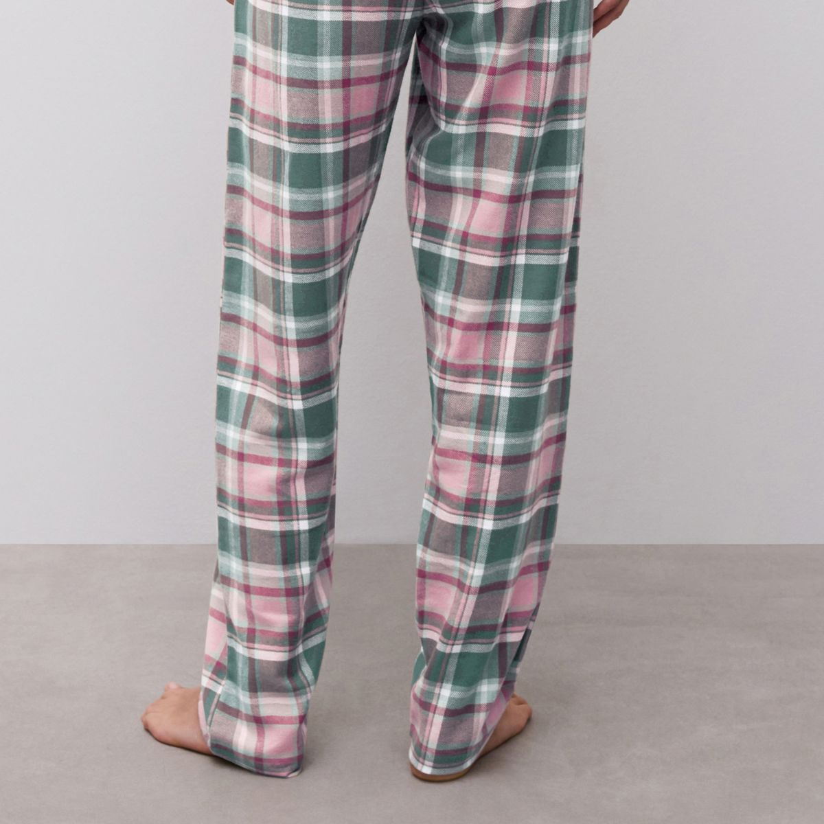 Femilet Heat natbukser, grøn - FN3880 - F09 - Blue Surf Checks