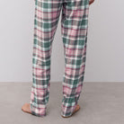 Femilet Heat natbukser, grøn - FN3880 - F09 - Blue Surf Checks
