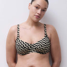 Femilet Santosa bikini top med bøjle, sort - FS73M0 - C63 - Golden Black
