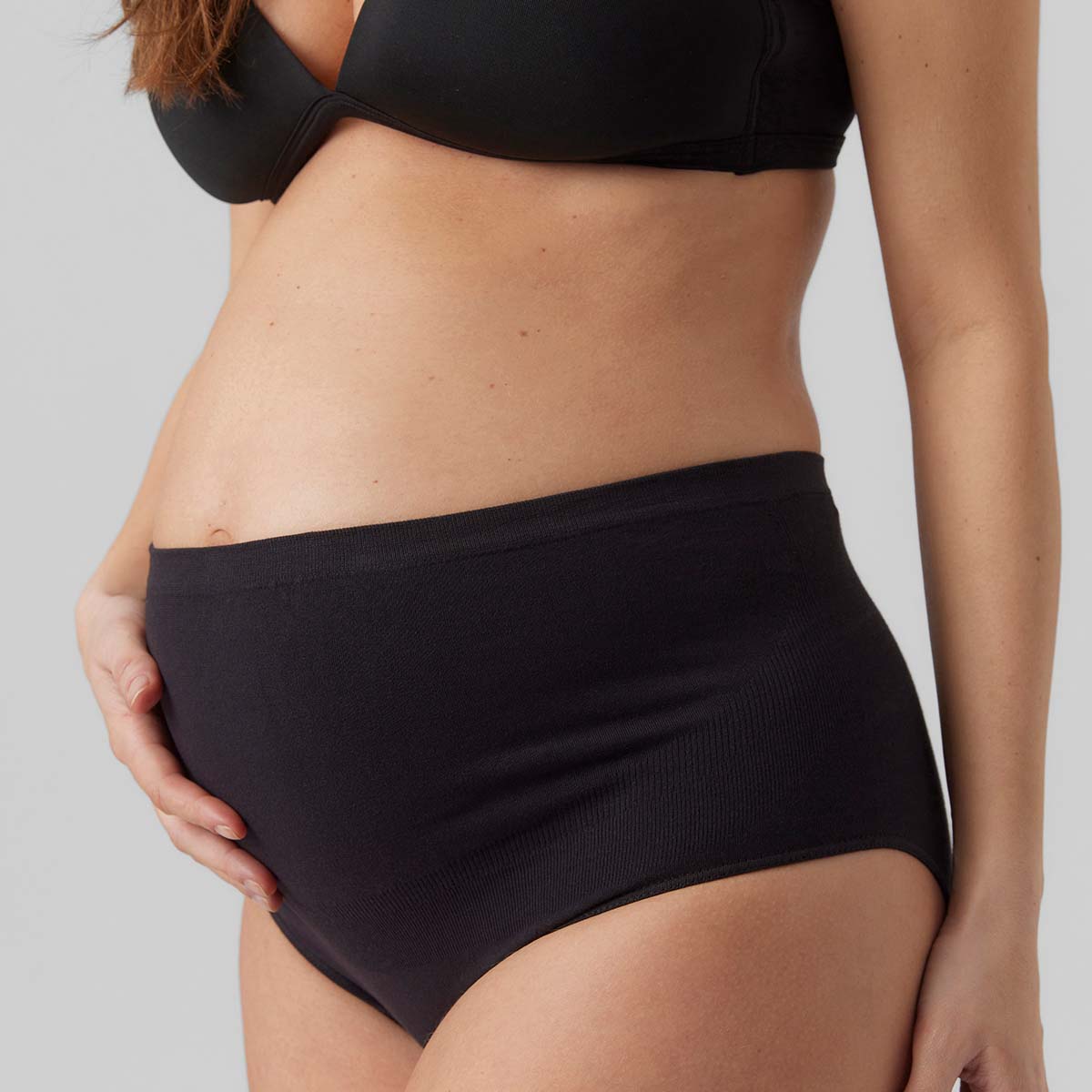 Mamalicious MLheal 2-pak graviditets tai trusse, sort - 20013367 - Black/black - Black/black