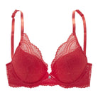 Lascana Nuance Vivianna push-up BH, rød - VA-66-PB - red - Red